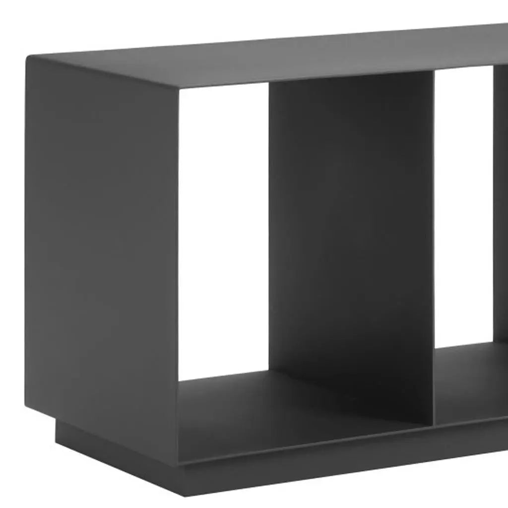 36" Charcoal Aluminum Outdoor Coffee Table Homeroots Outdoor