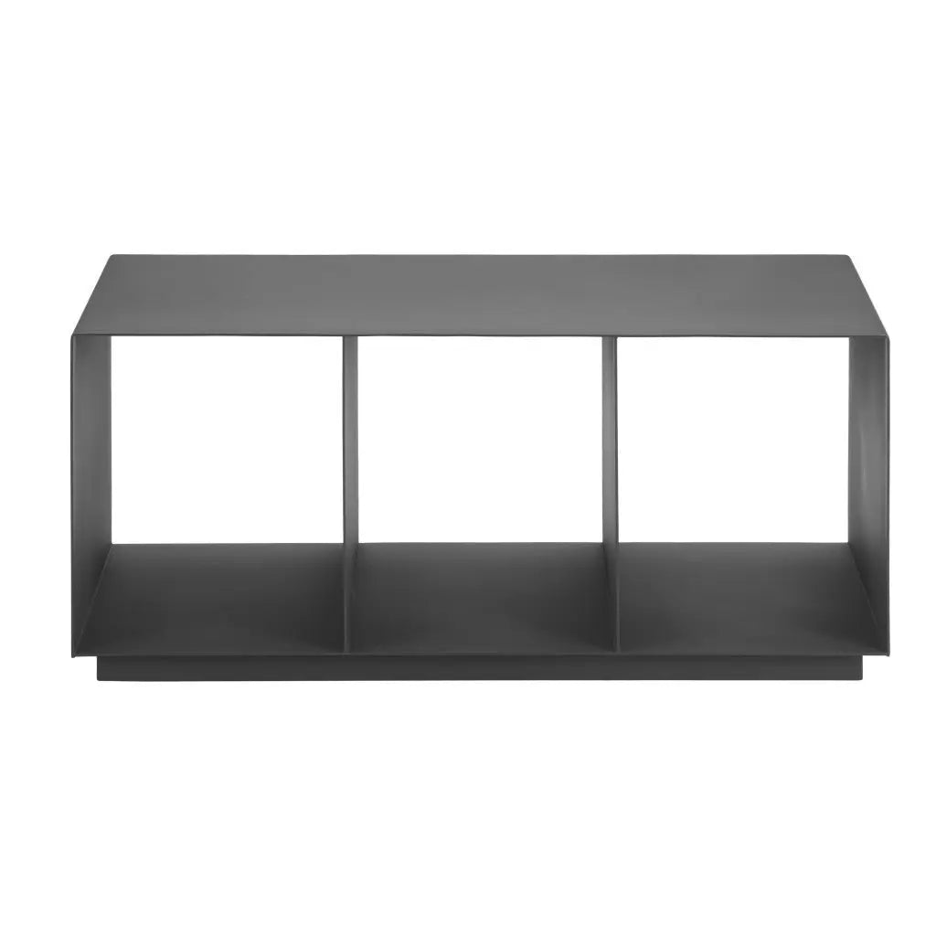 36" Charcoal Aluminum Outdoor Coffee Table Homeroots Outdoor
