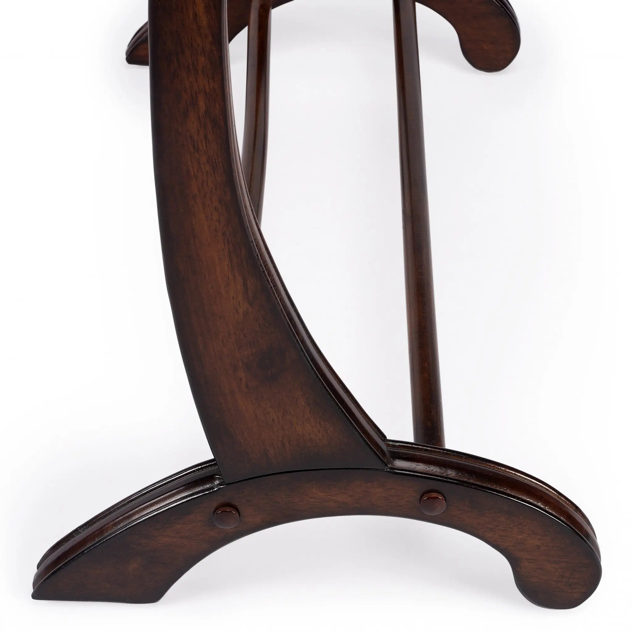 36" Deep Cherry Brown Wood Blanket Stand Homeroots Organization