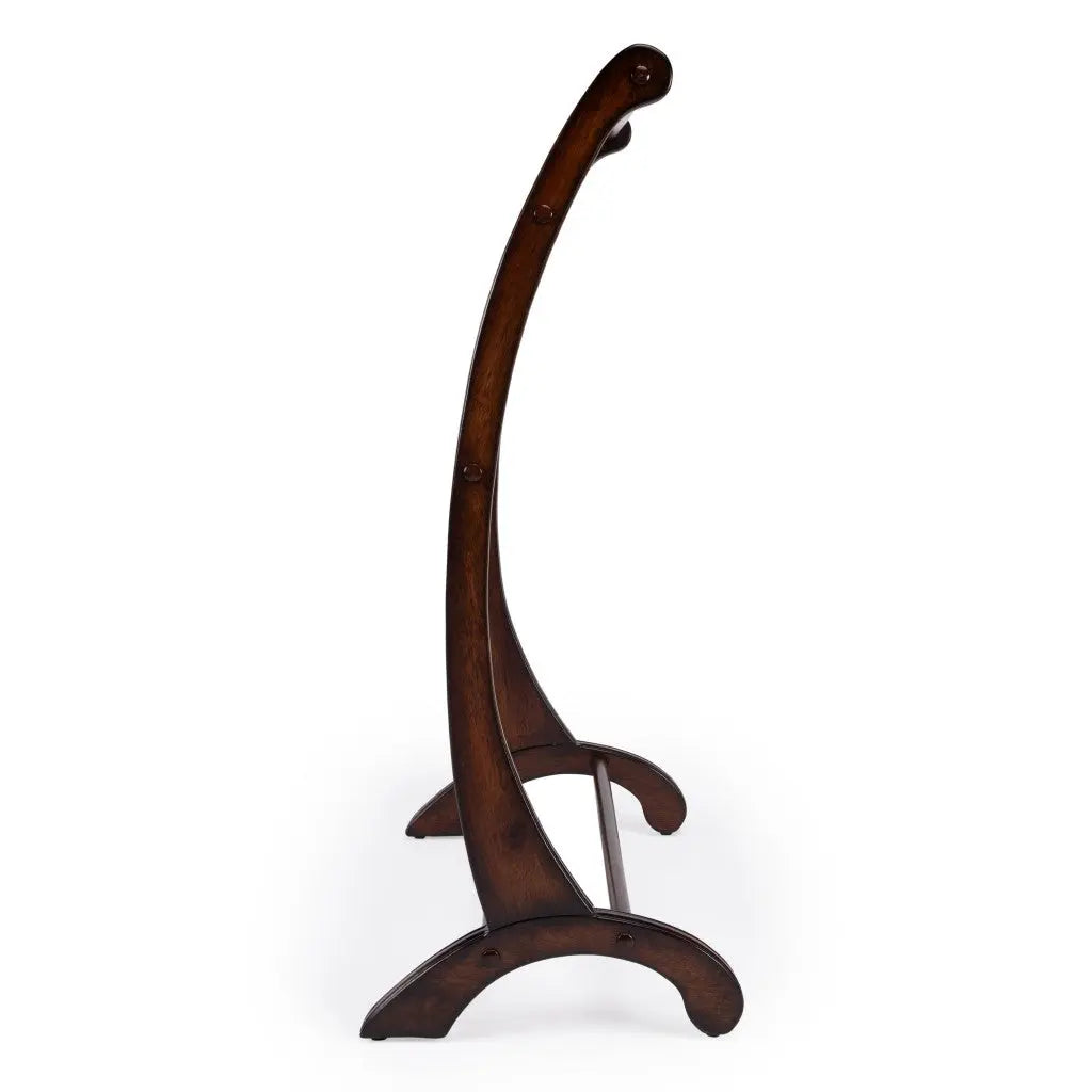 36" Deep Cherry Brown Wood Blanket Stand Homeroots Organization