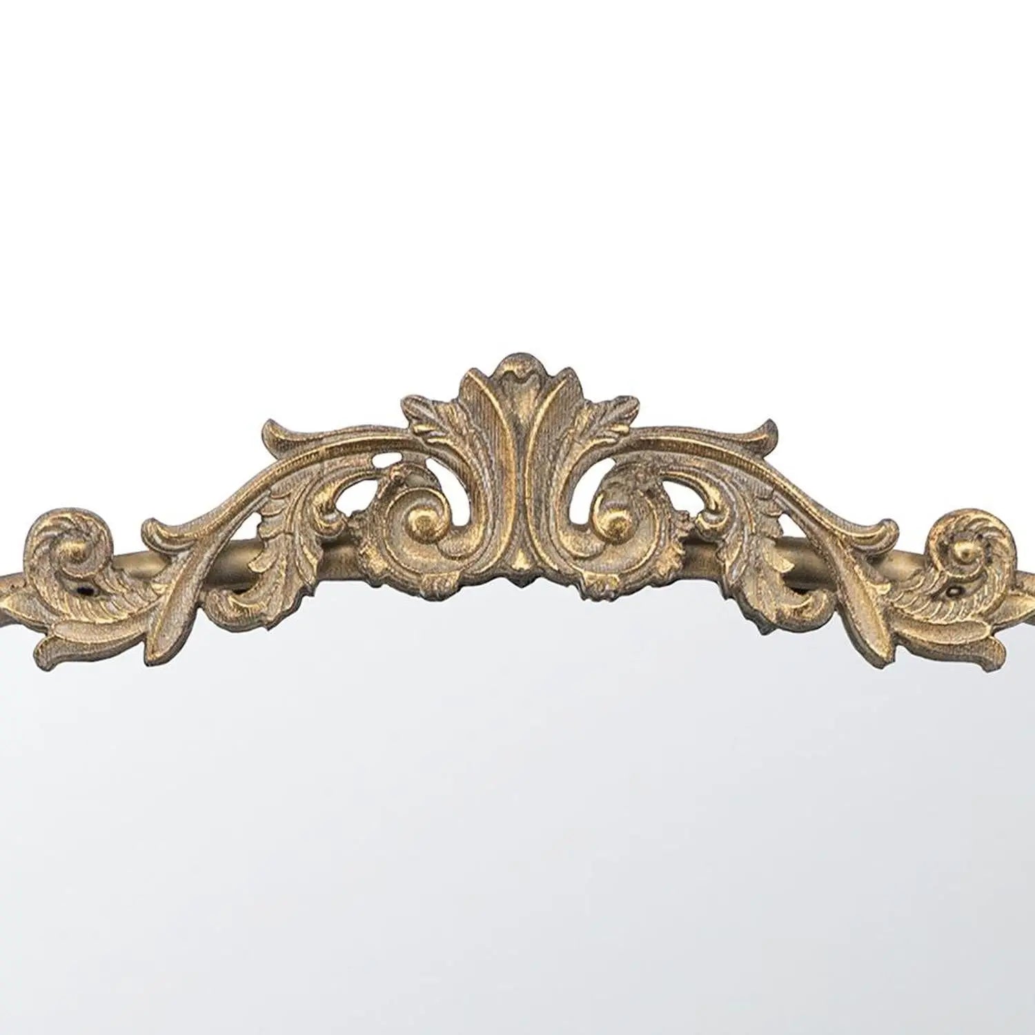 36" Gold Arch Iron Framed Accent Mirror Homeroots Bed & Bath