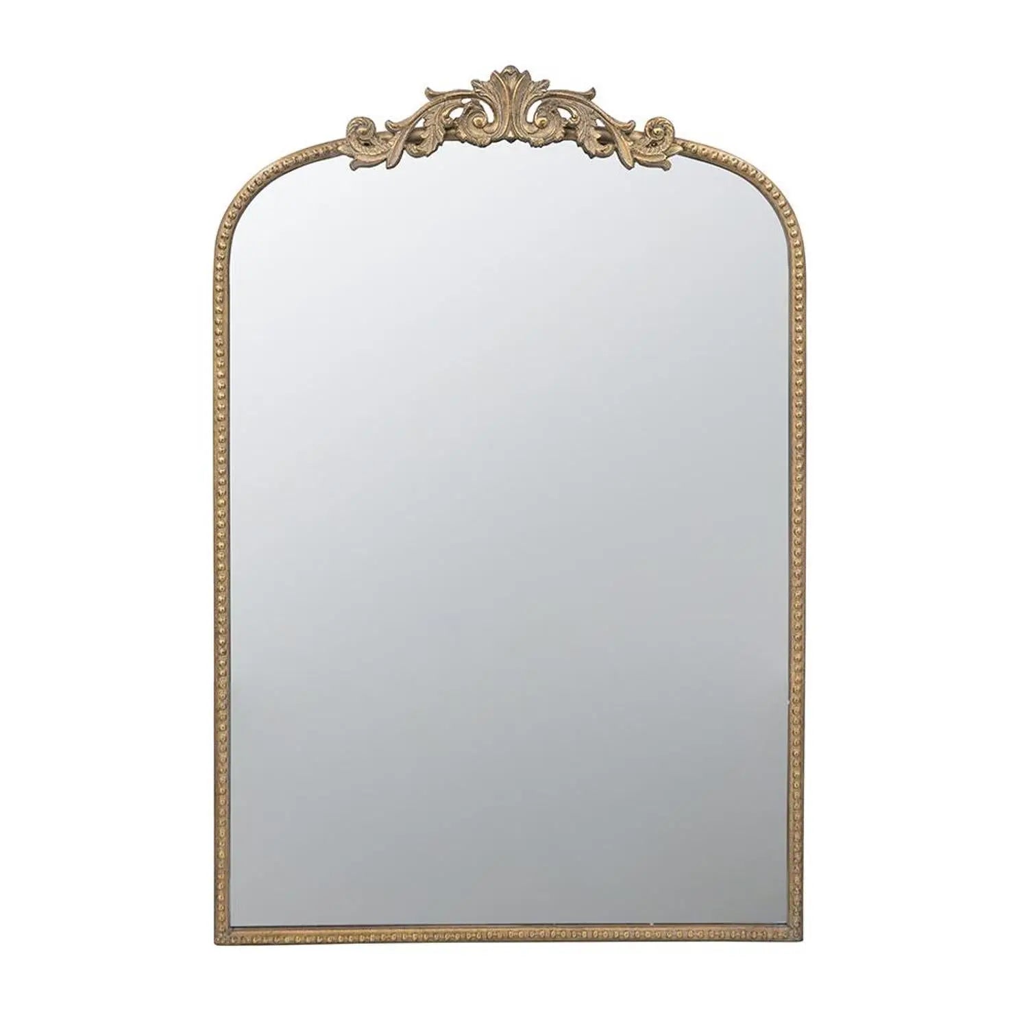 36" Gold Arch Iron Framed Accent Mirror Homeroots Bed & Bath
