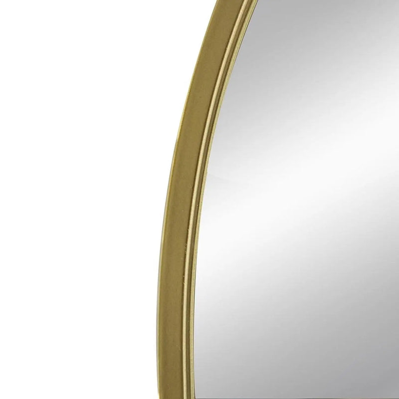 36" Gold Arch Iron Framed Accent Mirror Homeroots Bed & Bath