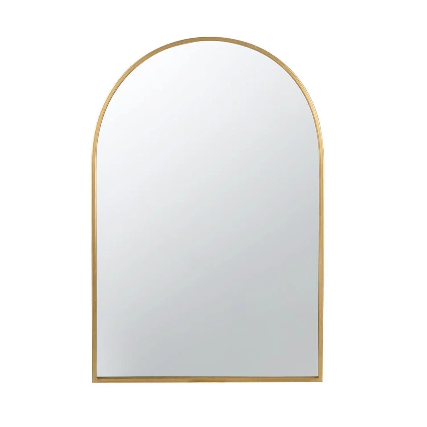 36" Gold Arch Iron Framed Accent Mirror Homeroots Bed & Bath