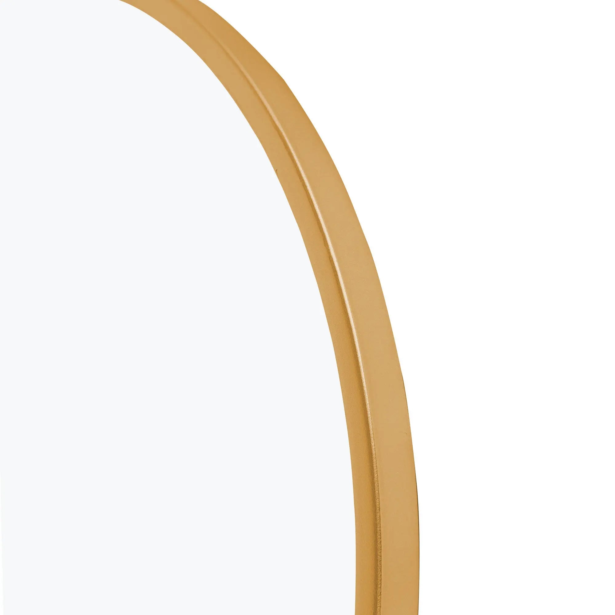 36" Gold Metal Arch Tilting Framed Accent Mirror Homeroots Bed & Bath
