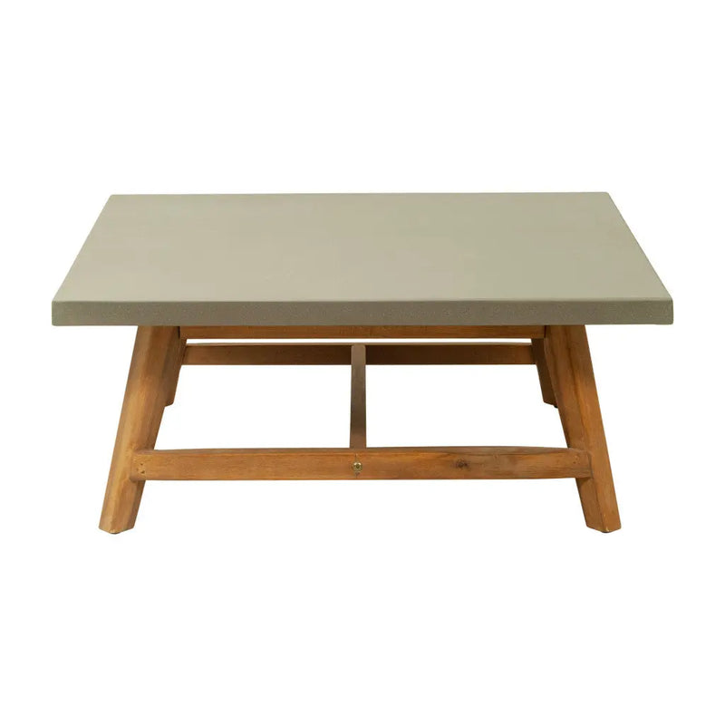 36" Gray Concrete Outdoor Coffee Table - GreatEagleInc