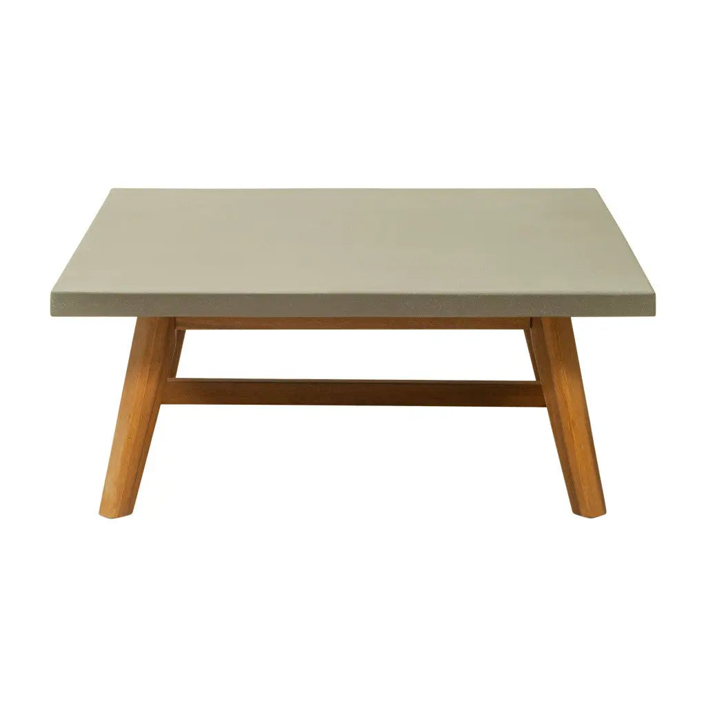 36" Gray Concrete Outdoor Coffee Table - GreatEagleInc