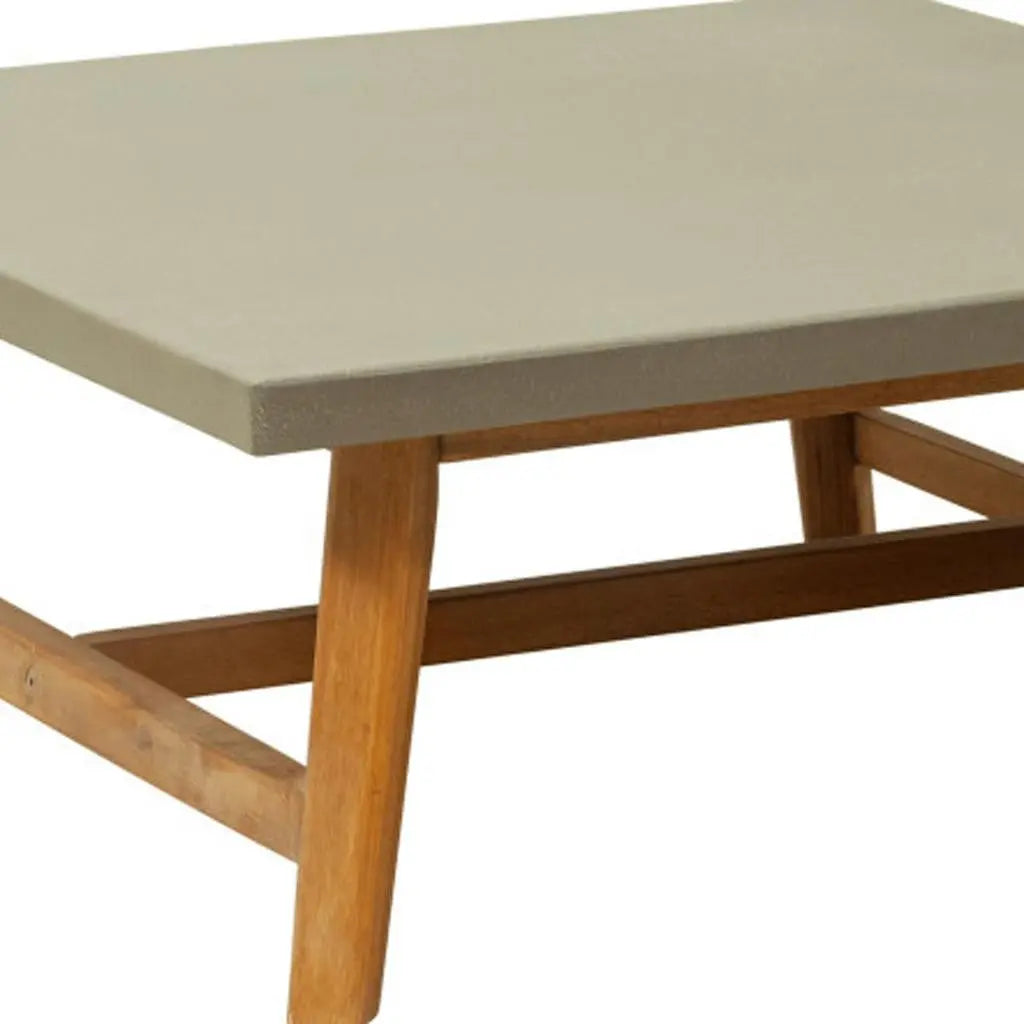 36" Gray Concrete Outdoor Coffee Table - GreatEagleInc