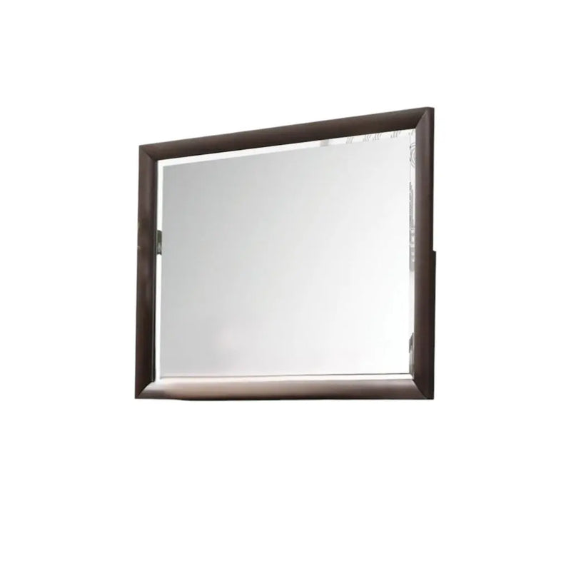 36" Merlot Wood Framed Mounted Dresser Mirror Homeroots Bed & Bath