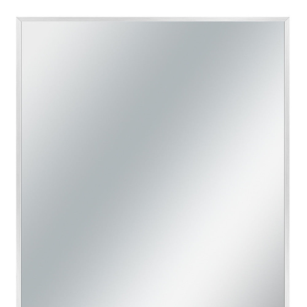 36" Silver Metal Accent Mirror Homeroots Bed & Bath