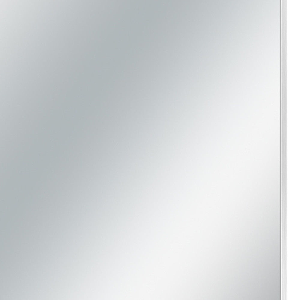 36" Silver Metal Accent Mirror Homeroots Bed & Bath