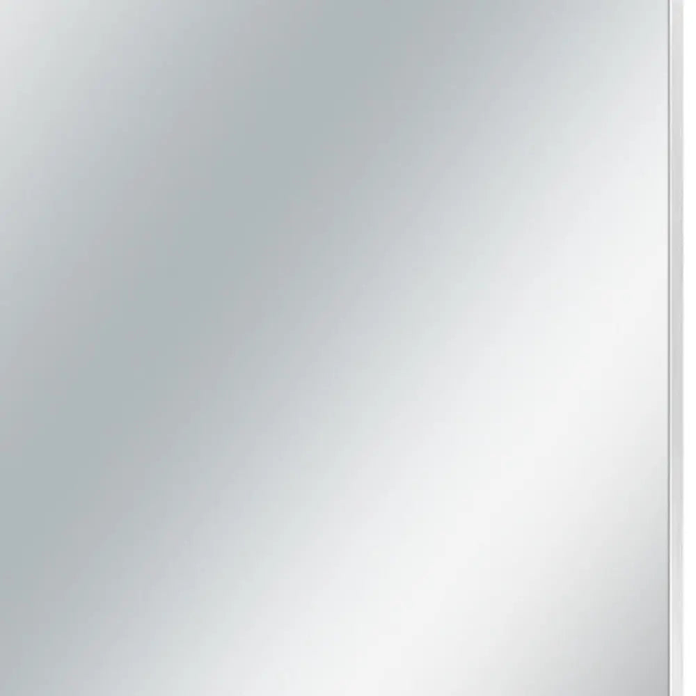 36" Silver Metal Accent Mirror Homeroots Bed & Bath