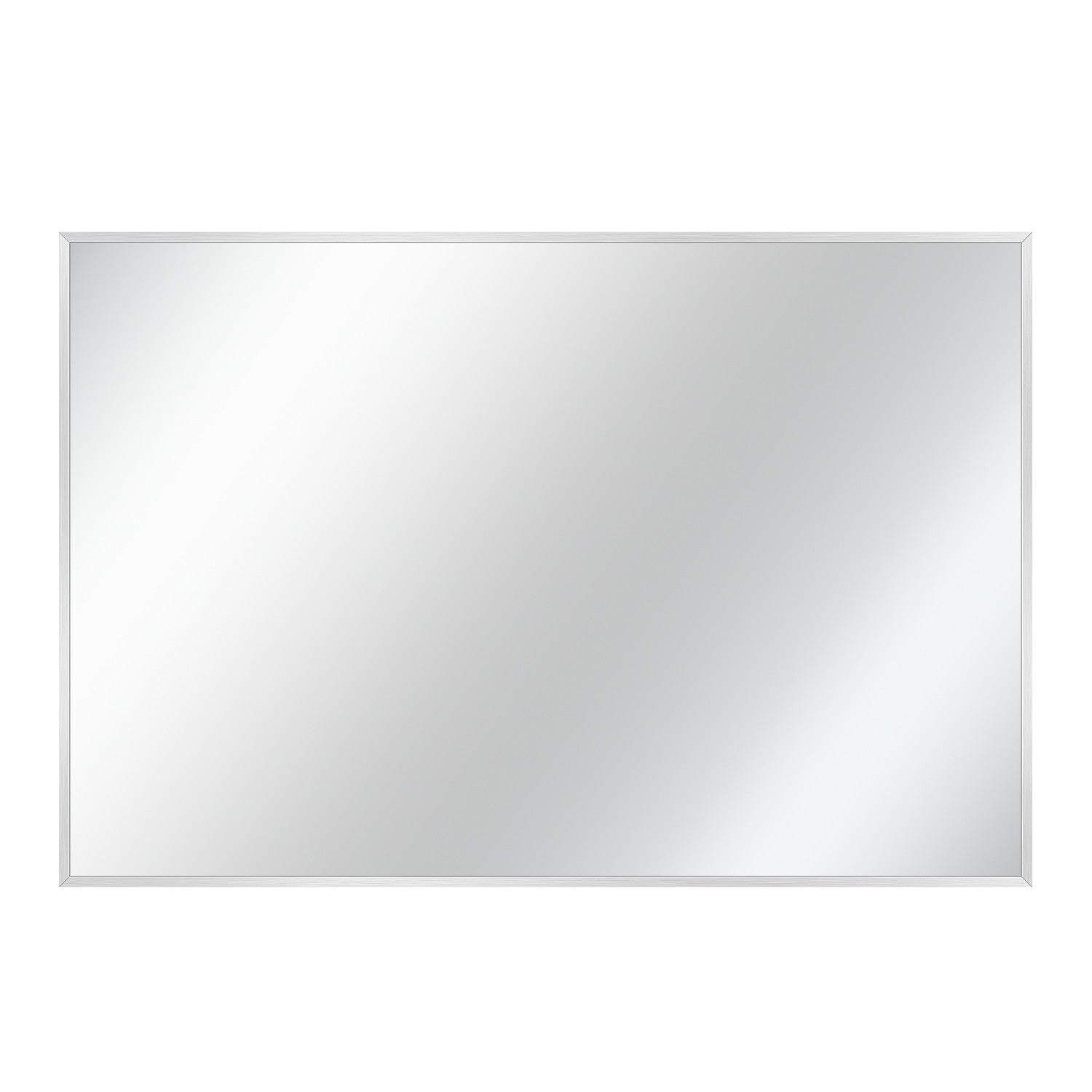36" Silver Metal Accent Mirror Homeroots Bed & Bath