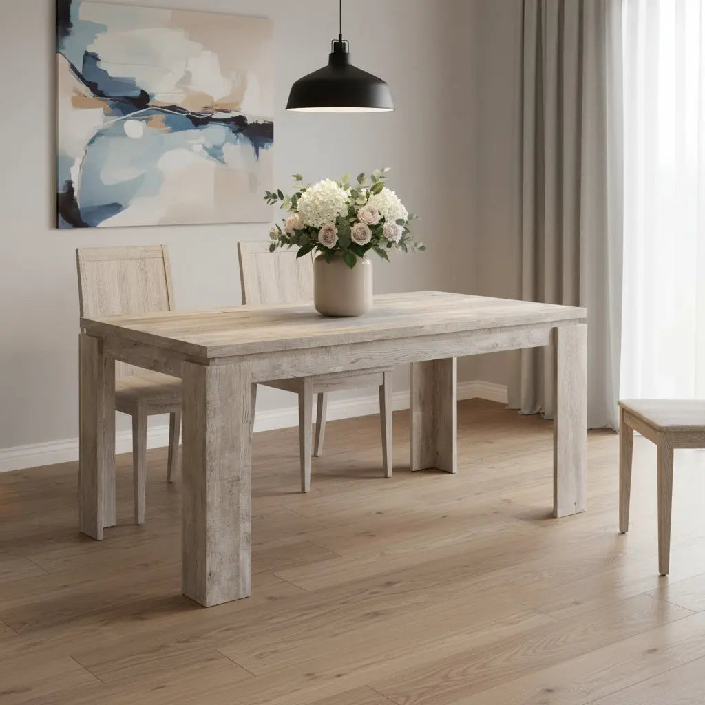 36" Taupe Dining Table Homeroots Kitchen & Dining