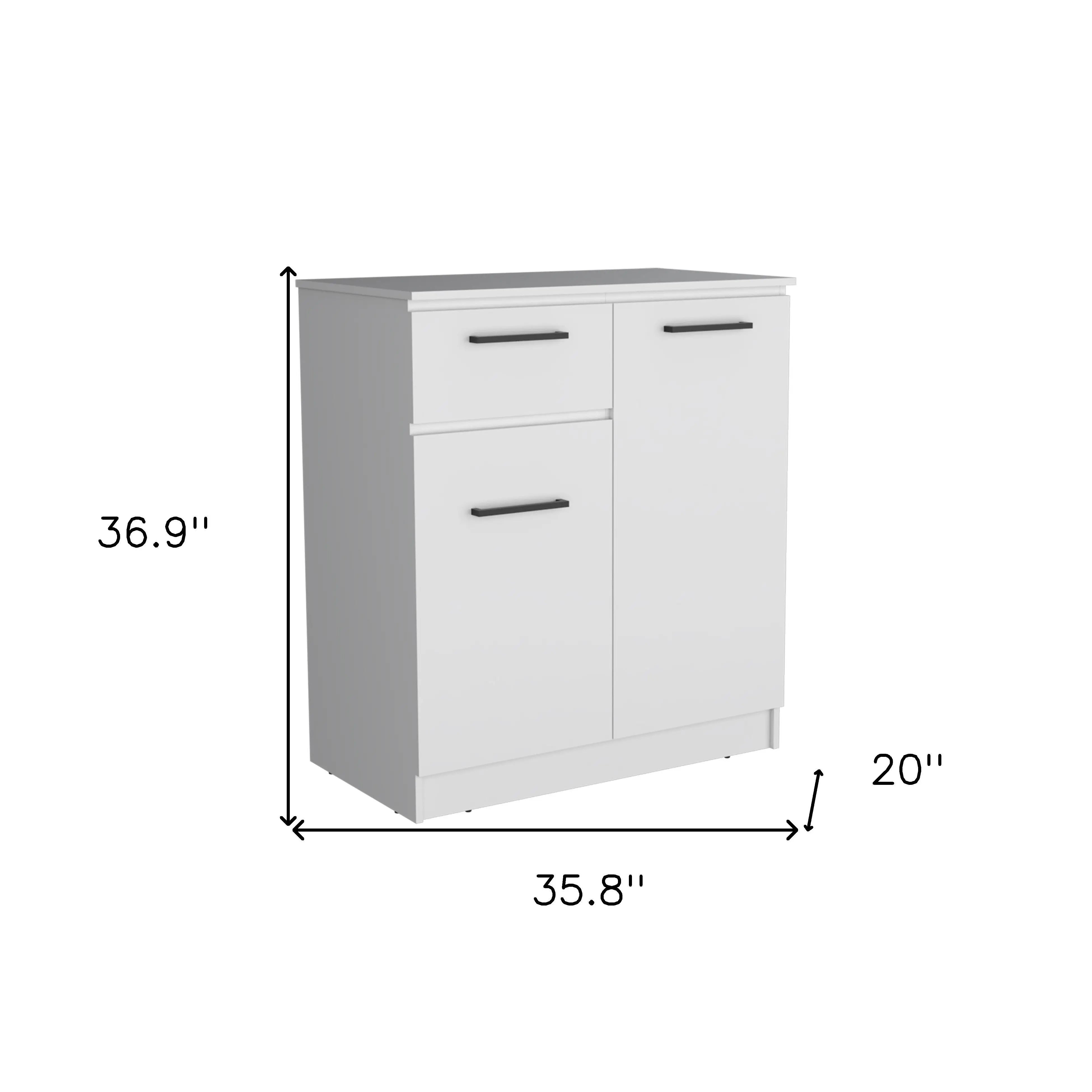 36" White Drawer Combo Dresser Homeroots Bed & Bath