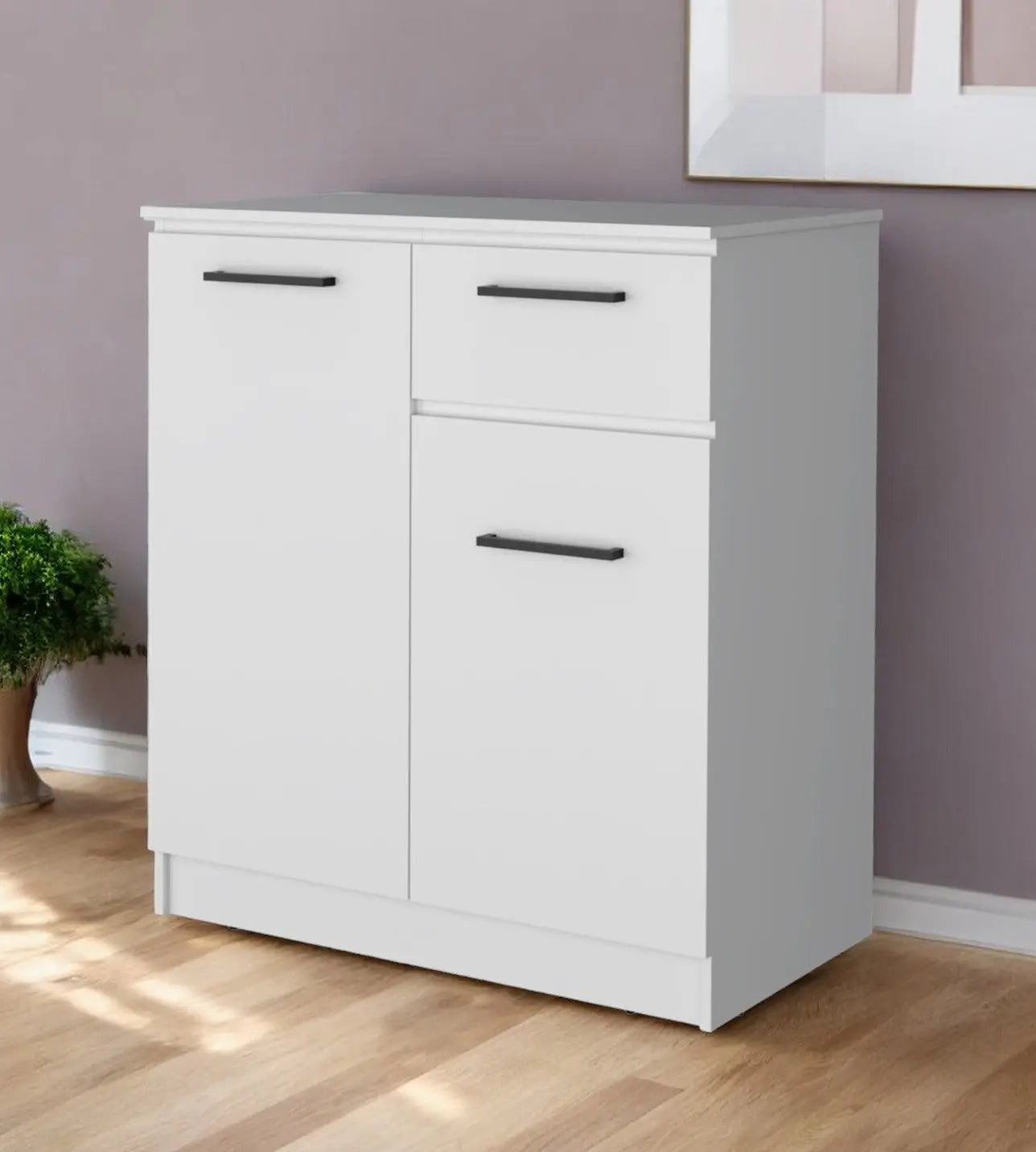 36" White Drawer Combo Dresser Homeroots Bed & Bath