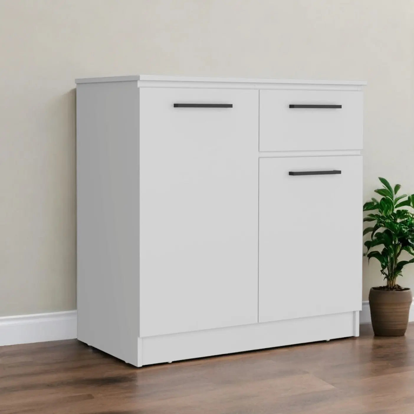 36" White Drawer Double Dresser Homeroots Bed & Bath