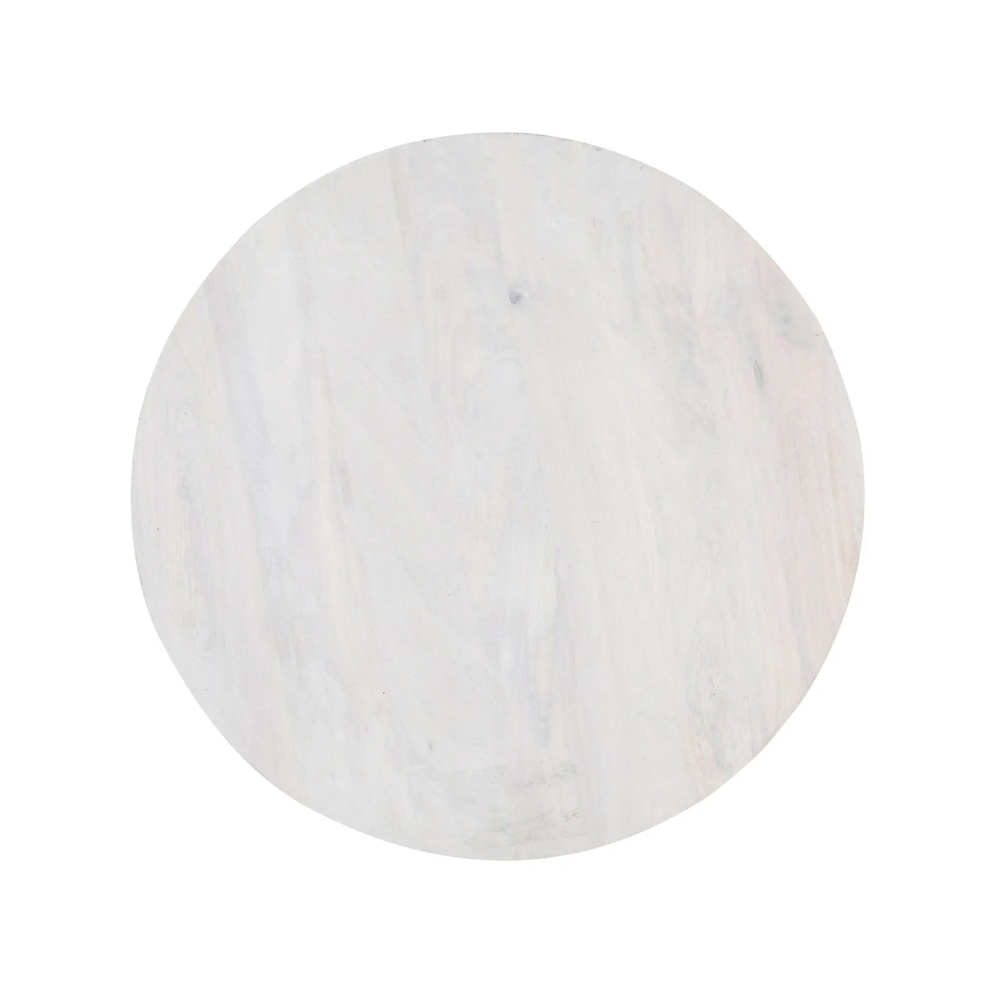 36" White Solid Wood Round Cross Legs Coffee Table Homeroots Living Room