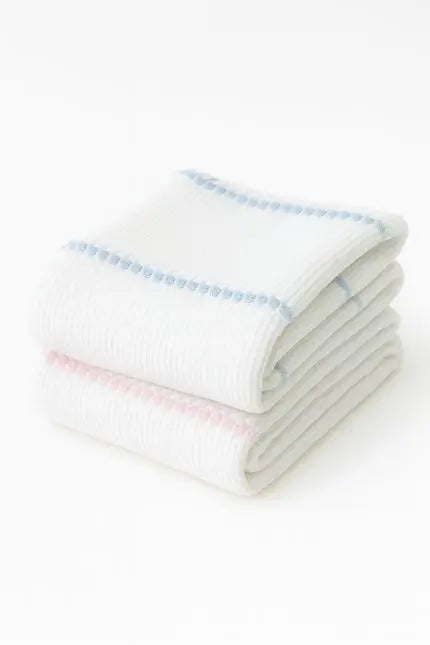 36" X 46" Pink And White Cotton Striped Baby Blanket Homeroots Home Decor