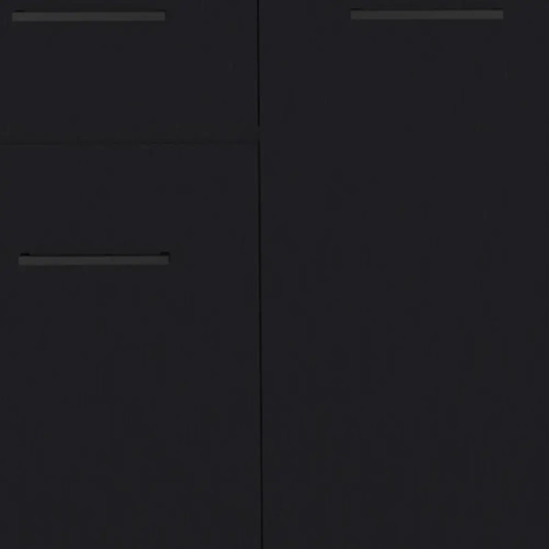 37" Black Wood Accent Cabinet With Two Doors And One Drawer Homeroots Kitchen & Dining