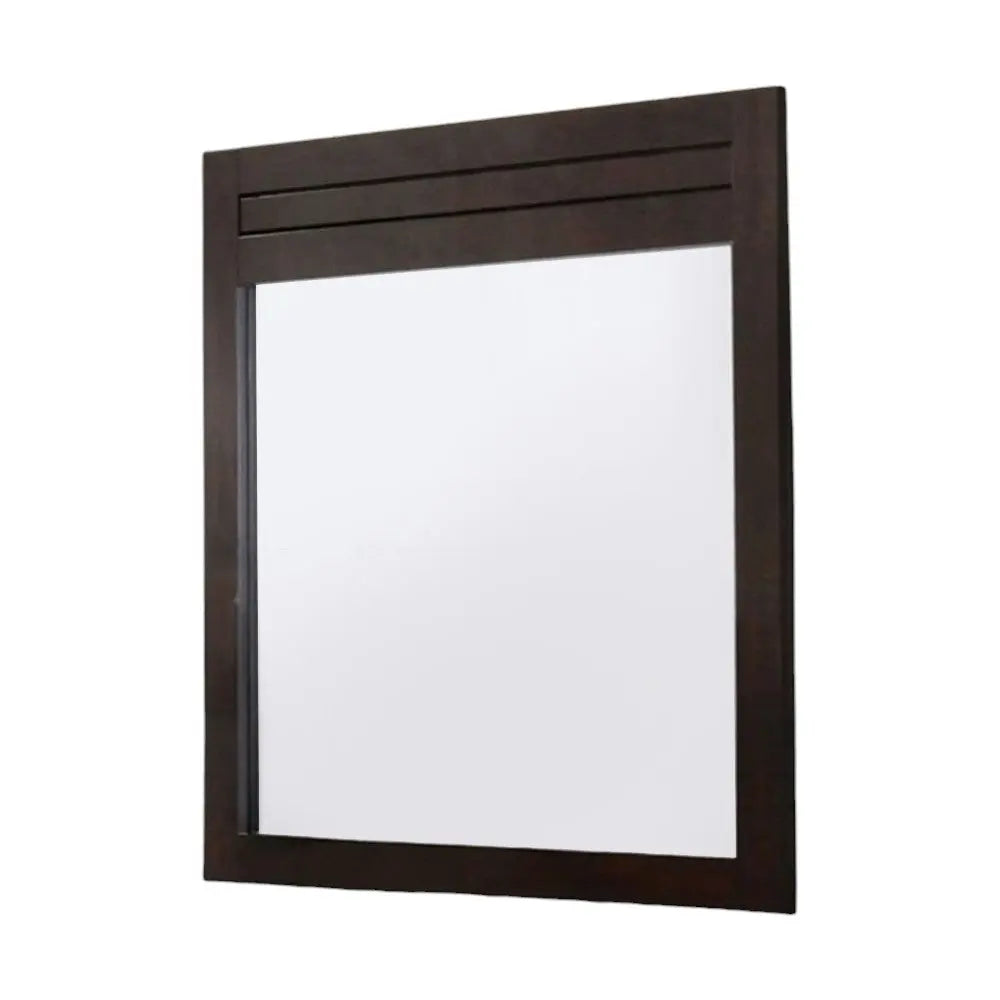 37" Mahogany Wood Framed Dresser Mirror Homeroots Bed & Bath