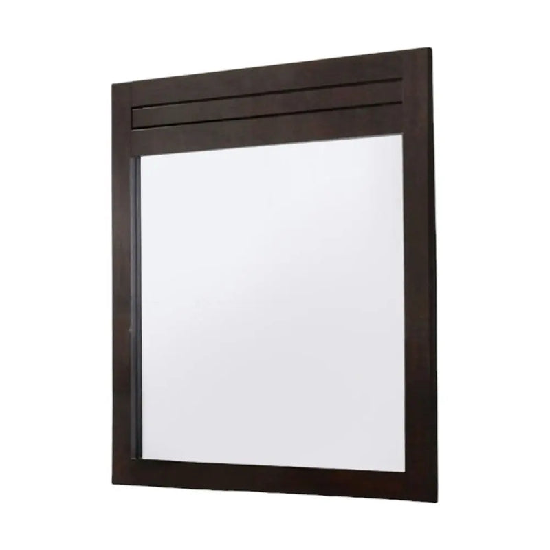 37" Mahogany Wood Framed Dresser Mirror Homeroots Bed & Bath