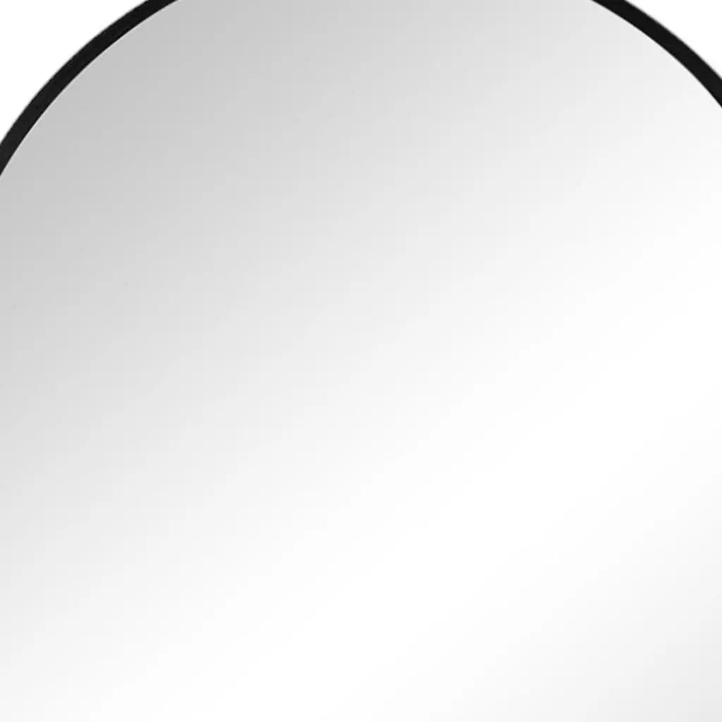 38" Black Aluminum Arch Framed Accent Mirror Homeroots Bed & Bath