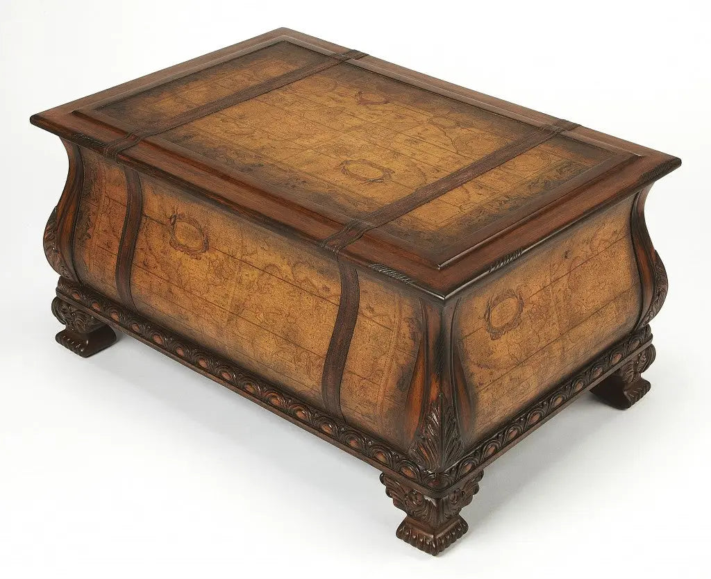 38" Brown Wood Coffee Table With Drawer Homeroots Living Room