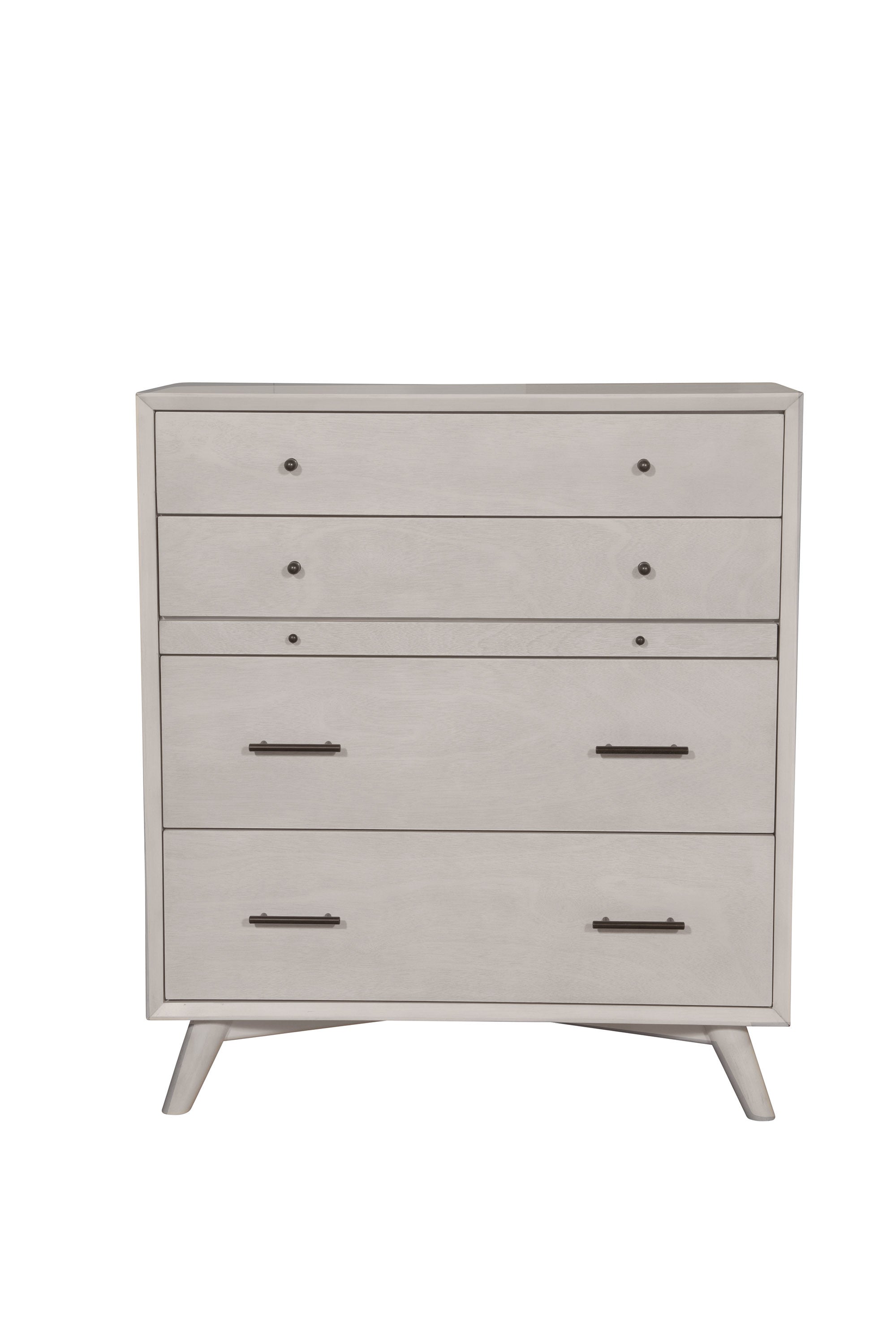 38" Gray Solid Wood Four Drawer Chest - GreatEagleInc