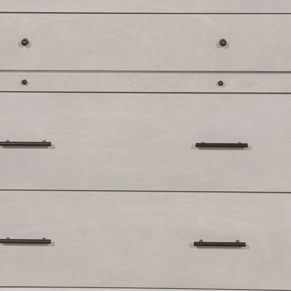 38" Gray Solid Wood Four Drawer Chest - GreatEagleInc