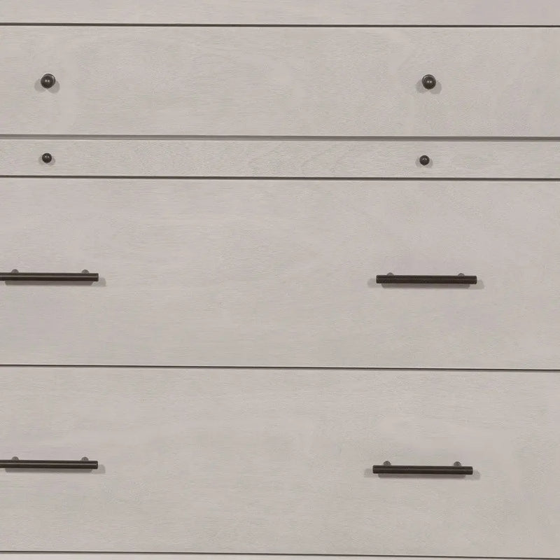 38" Gray Solid Wood Four Drawer Chest - GreatEagleInc