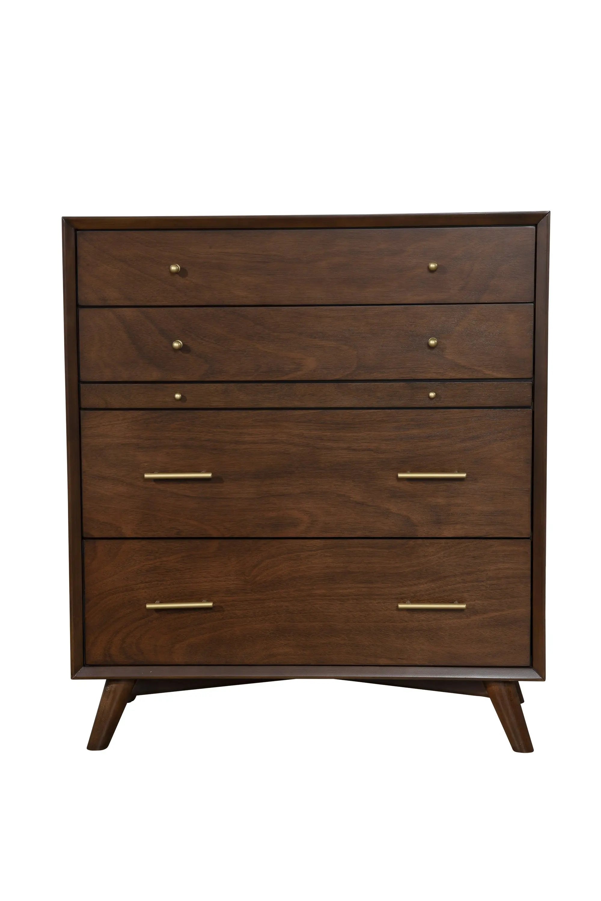 38" Mahogany Solid Wood Four Drawer Chest - GreatEagleInc