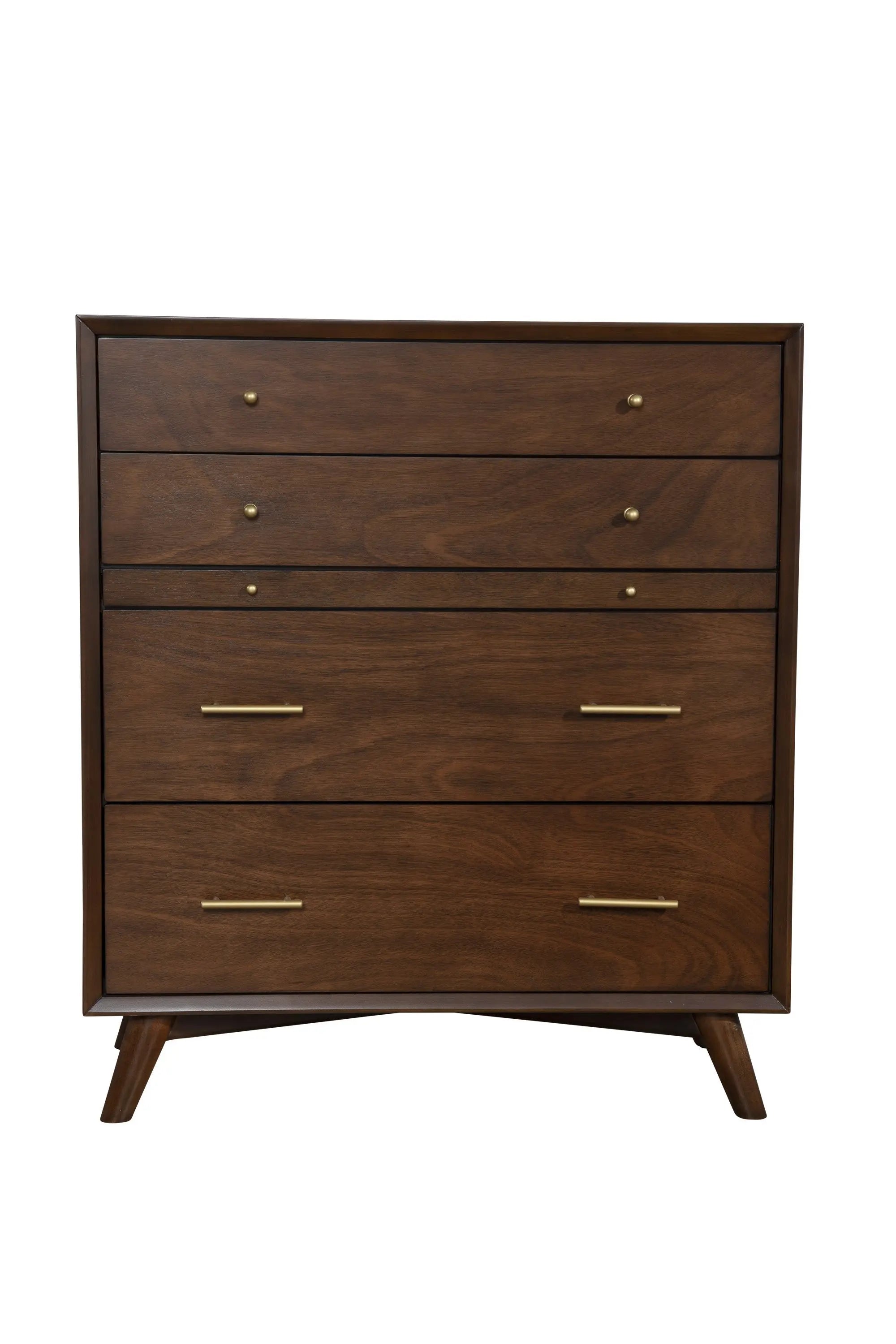 38" Mahogany Solid Wood Four Drawer Chest - GreatEagleInc