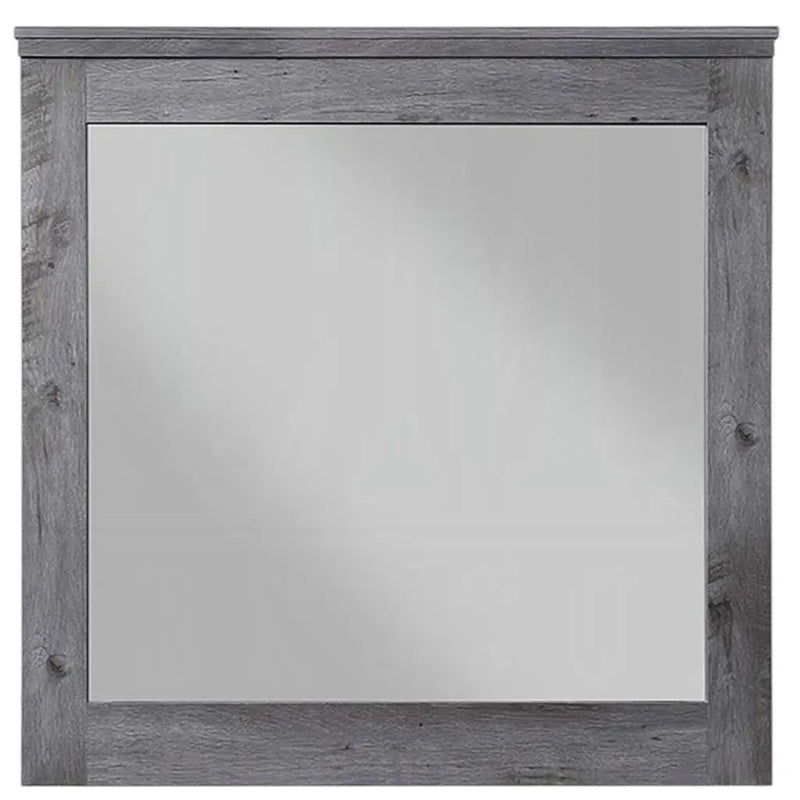 38" Square Wood Framed Mounted Dresser Mirror Homeroots Bed & Bath