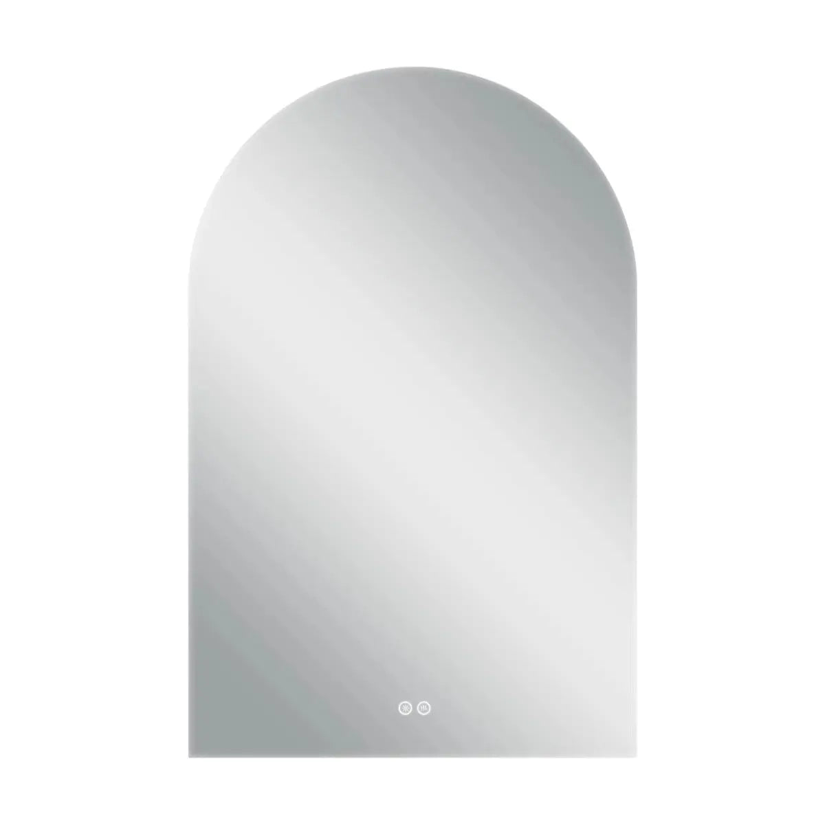 38" White Arch Lighted Frameless Bathroom Vanity Mirror Homeroots Bed & Bath