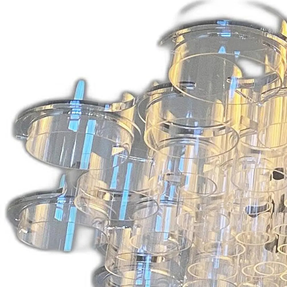39 X 39 X 70 White Acrylic Pendant Lamp - GreatEagleInc