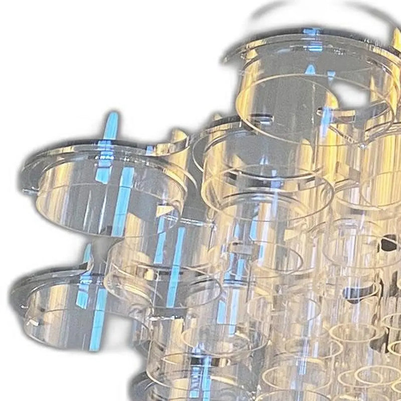 39 X 39 X 70 White Acrylic Pendant Lamp - GreatEagleInc