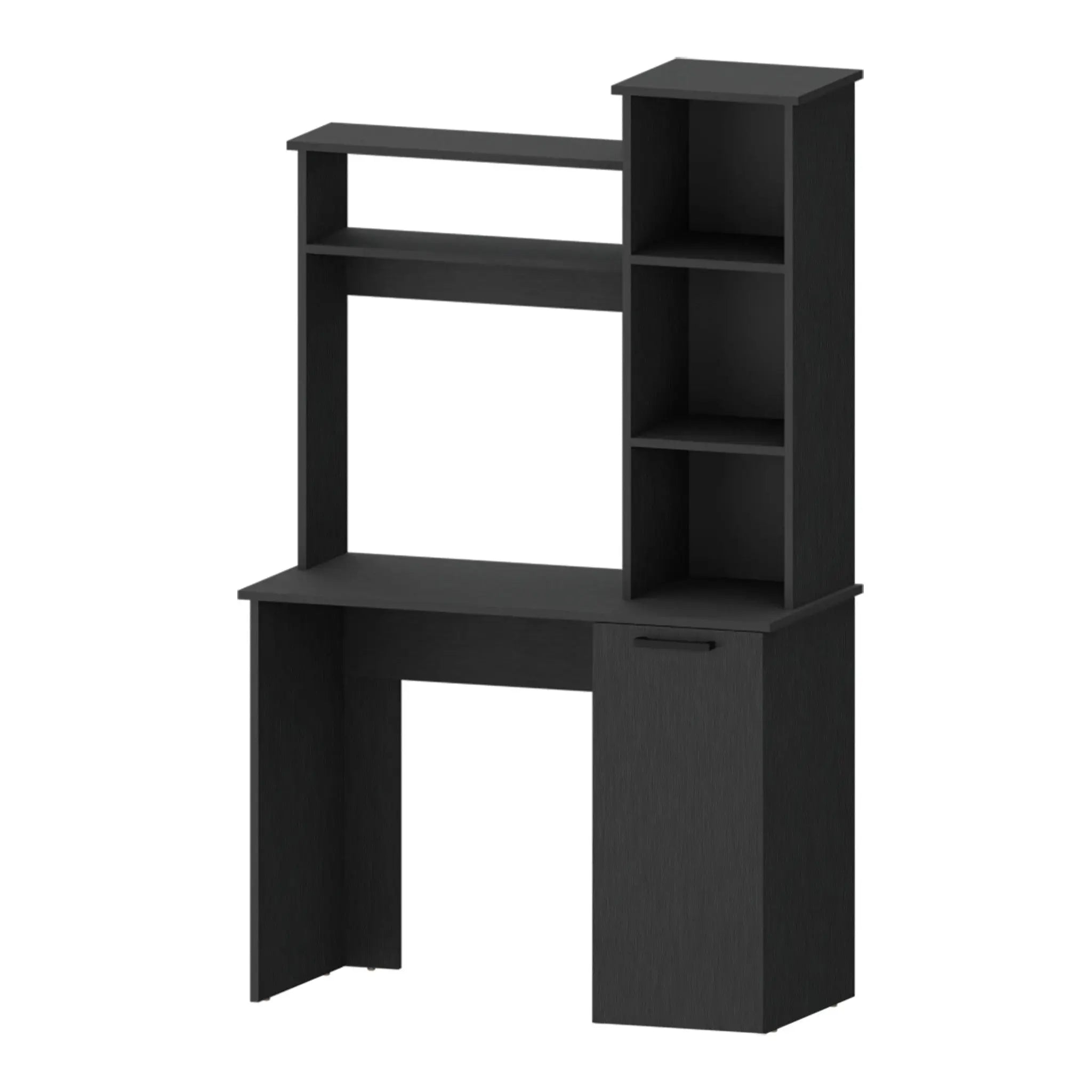 39" Black Computer Desk With Hutch Homeroots Office