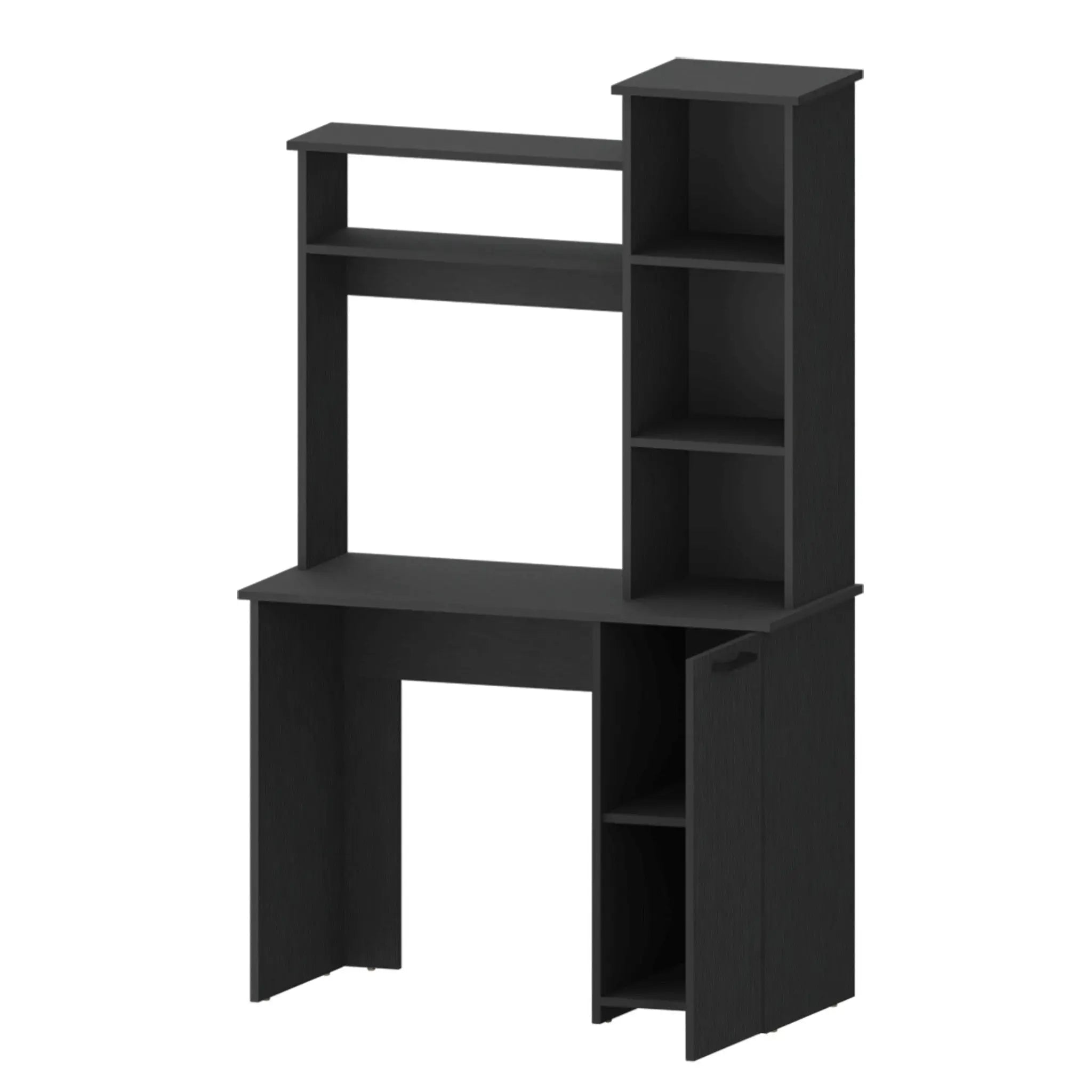 39" Black Computer Desk With Hutch Homeroots Office