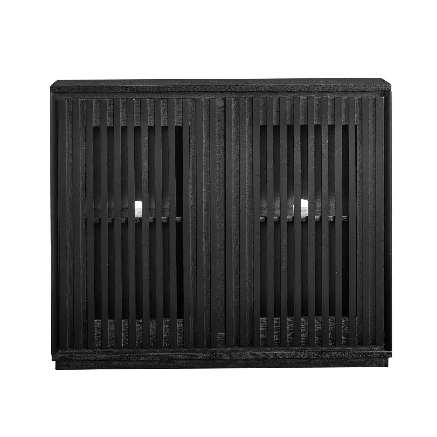 39" Black Wood Accent Cabinet Homeroots