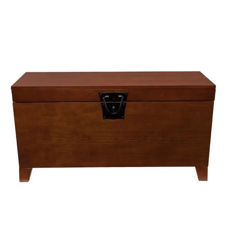 39" Brown Manufactured Wood And Metal Rectangular Coffee Table Homeroots Living Room
