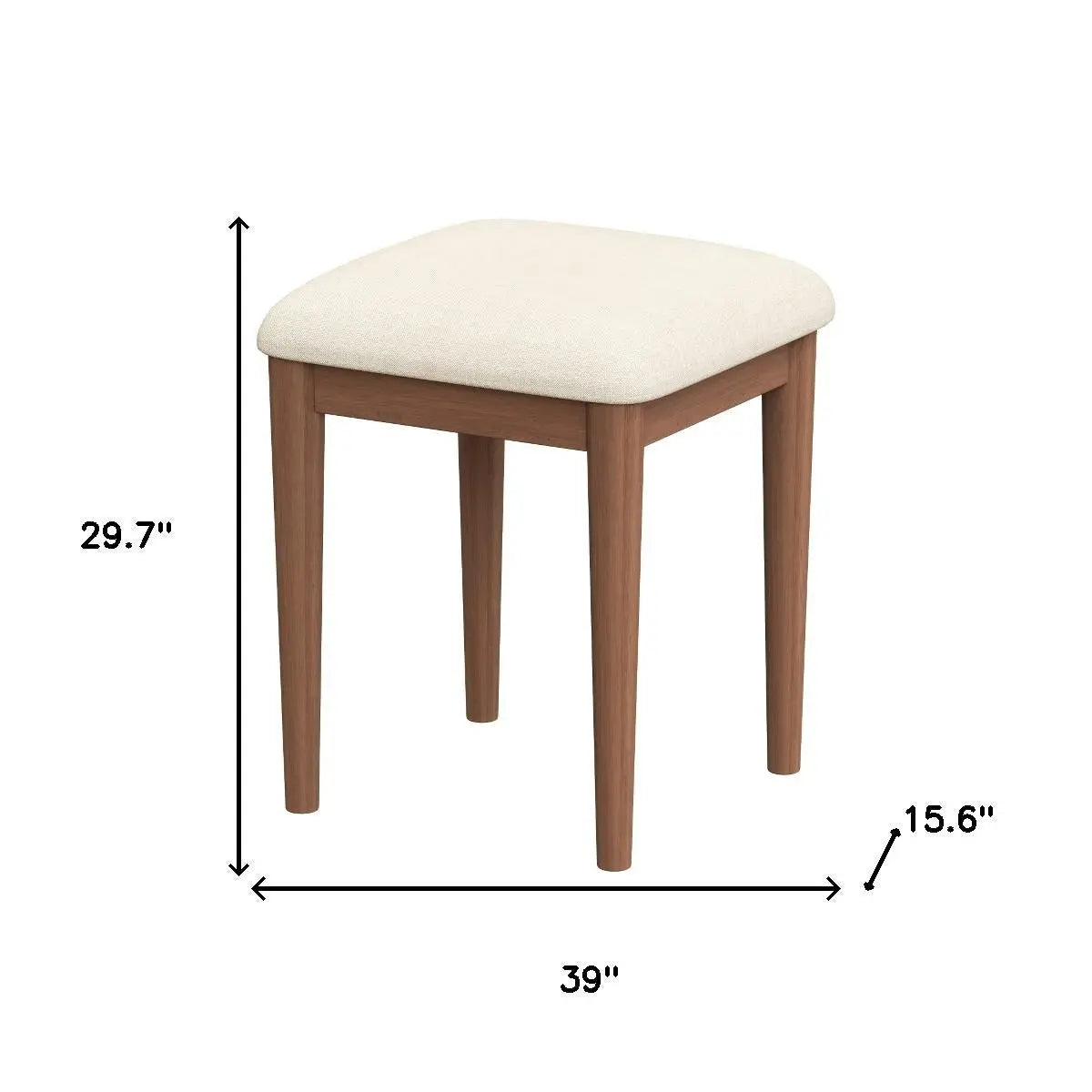 39" Brown Wood Three Drawer Vanity Table Homeroots Living Room
