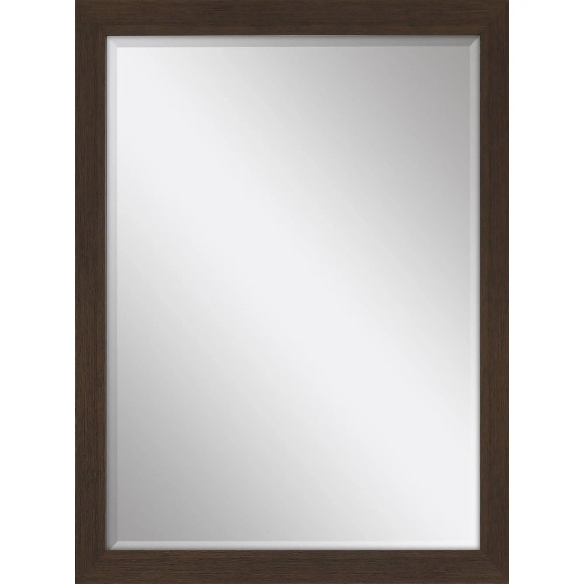 39" Dark Brown Framed Accent Mirror Homeroots Bed & Bath