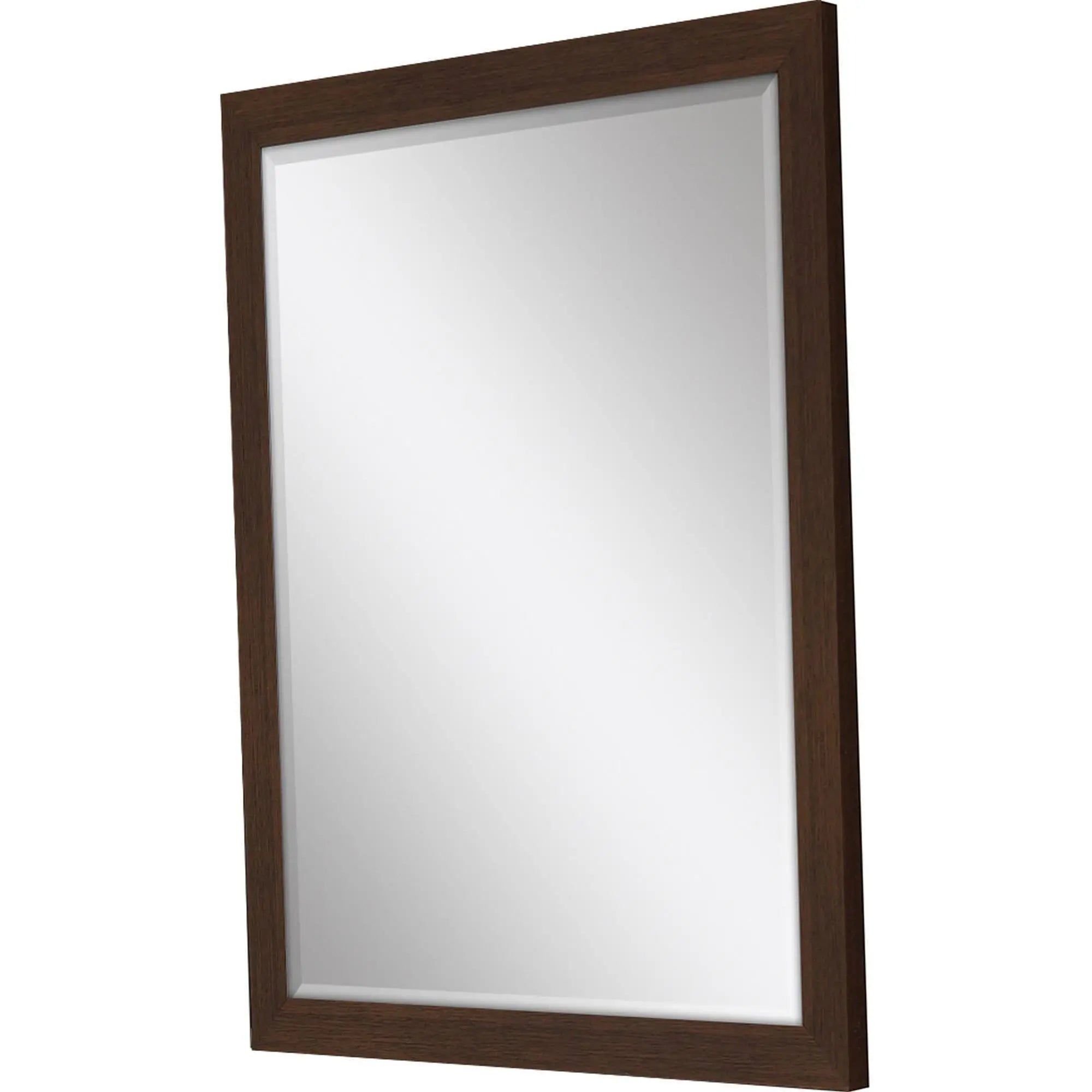 39" Dark Brown Framed Accent Mirror Homeroots Bed & Bath