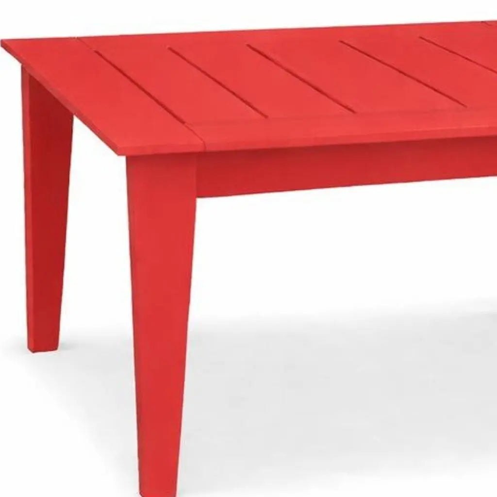 39" Red Heavy Duty Plastic Square Outdoor Dining Table Homeroots Outdoor