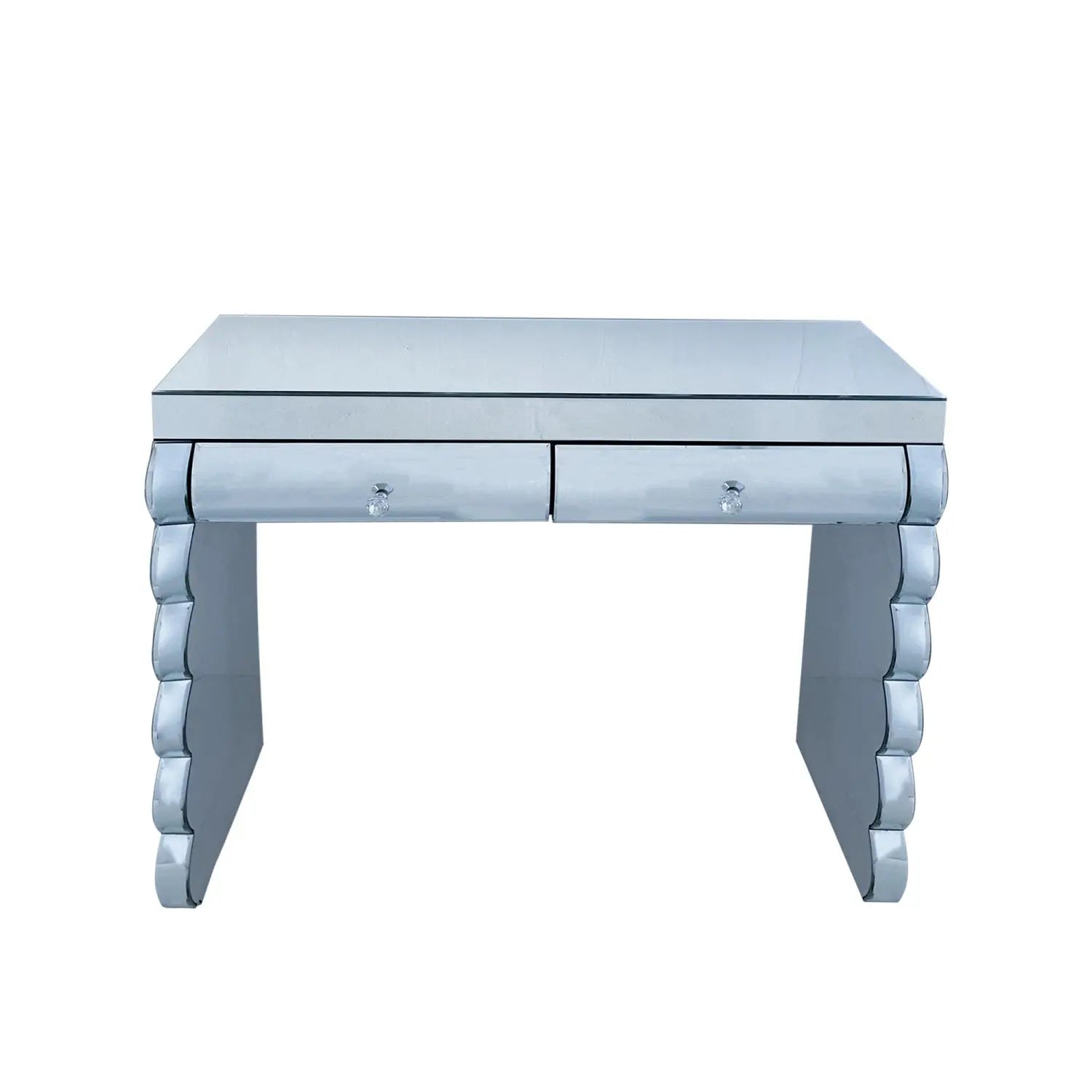 39" Silver Wood Vanity Table Homeroots Living Room