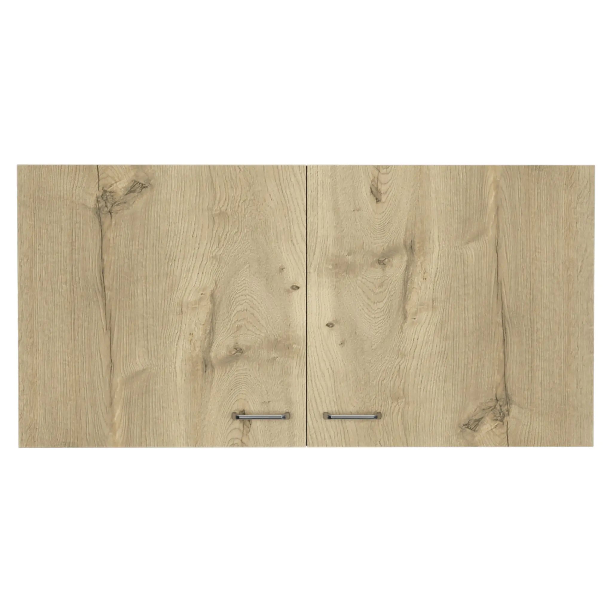 39" White And Light Oak Standard Accent Cabinet With One Shelf - GreatEagleInc