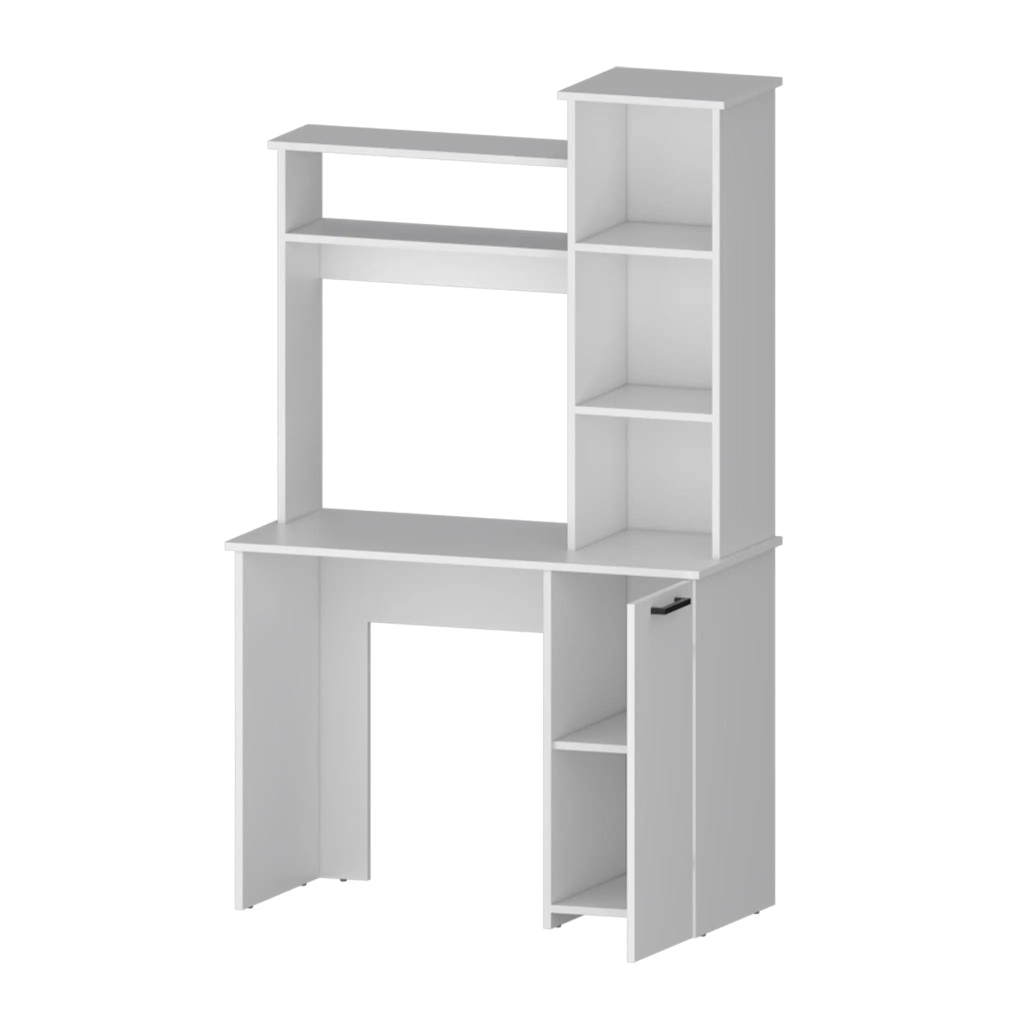 39" White Computer Desk With Hutch Homeroots Office