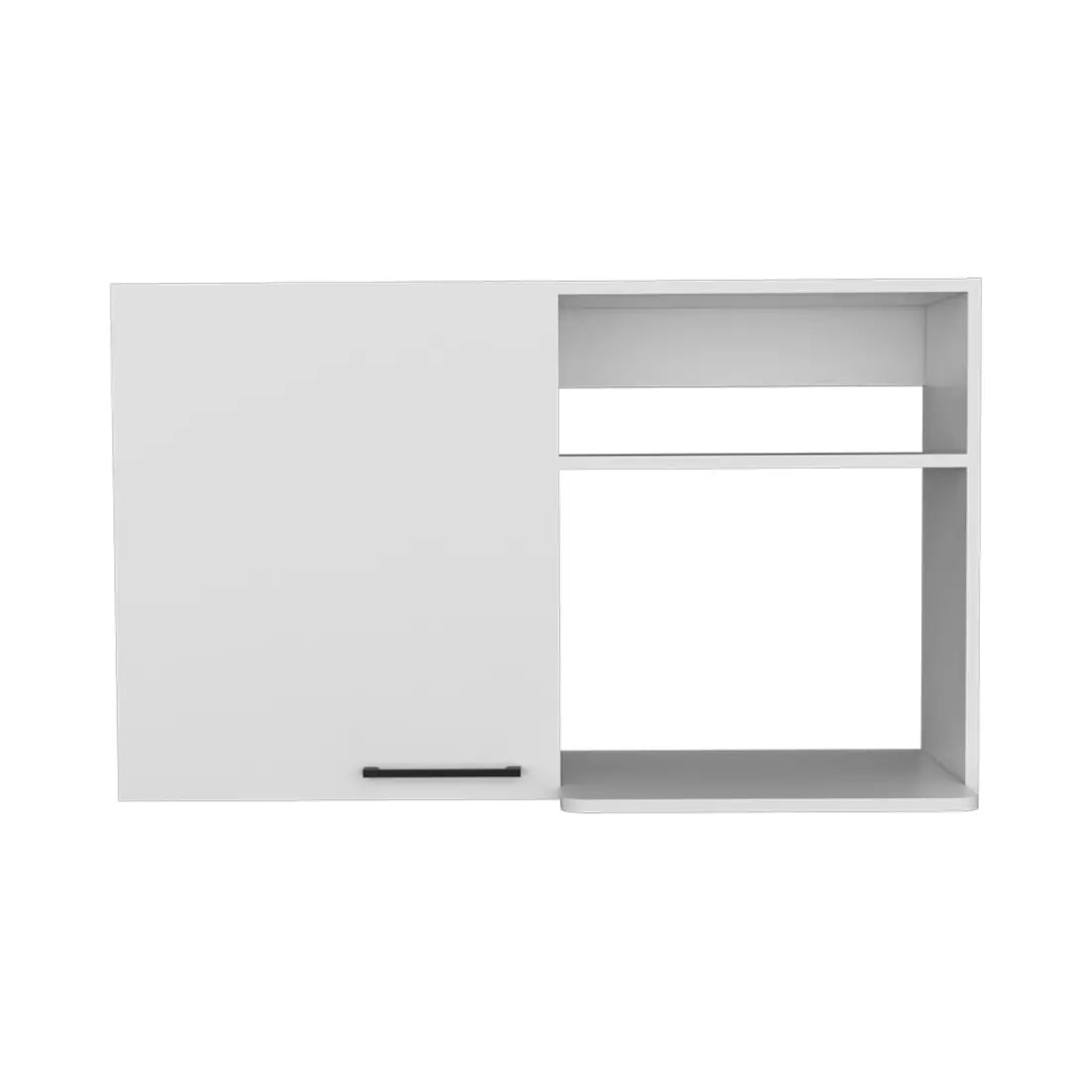 39" White Wood Wall Mounted Accent Cabinet With Single Door Homeroots Kitchen & Dining