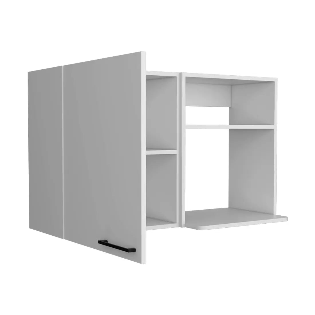 39" White Wood Wall Mounted Accent Cabinet With Single Door Homeroots Kitchen & Dining